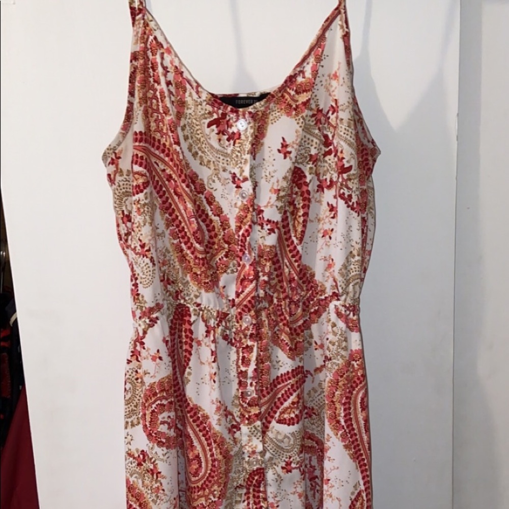 Paisley spaghetti strap sundress